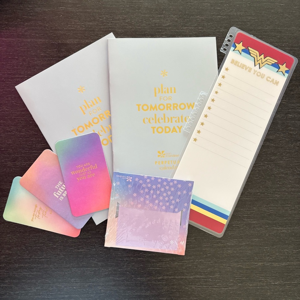Colorful Stationery Erin Condren Bundle with Perpetual Calendars